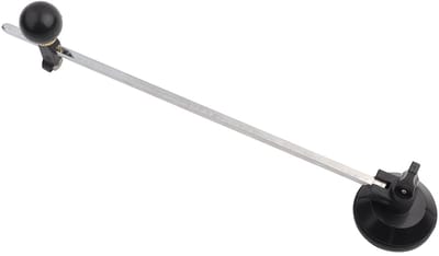 Dailygoods- Glassnijder Professioneel - Cirkelsnijder met Zuignap - Verstelbare Cirkelsnijder - Snijwiel voor Glazen Tegels - 6-Wielaandrijving - Ronde Knop met Schalen