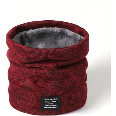 Effen Gebreide Sjaalring Mannen Vrouwen Herfst Winter Nekdoek Outdoor Fietsen Winddicht Warm Mof Kraag Dubbel doel
