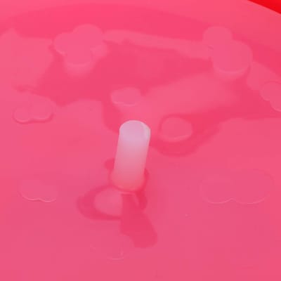 Magnetron Popcorn Kom - Popcorn Emmer - Zelf Popcorn Maken - Opvouwbaar Siliconen Ontwerp - 26 x 14 cm - Rood