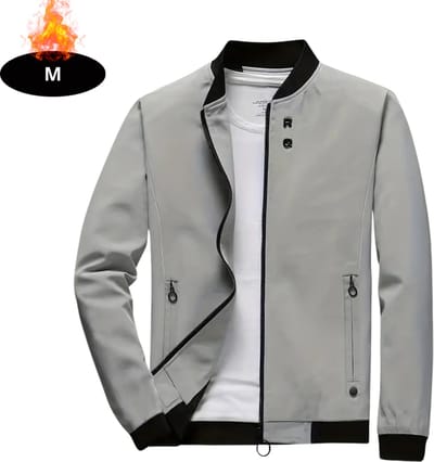 Livano Windjas Heren - Parka - Lente & Herfst - Jas - Volwassen - Windjack - Windbreaker - Outdoor - Grijs - M