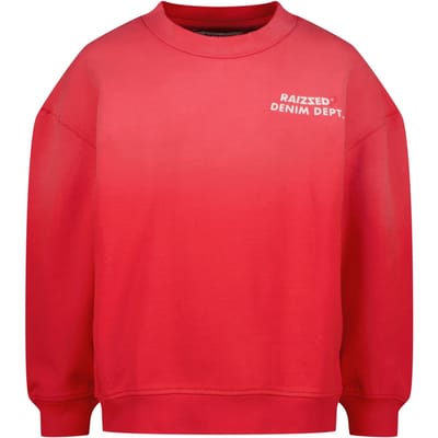 RAIZZED Nover Truien & Vesten Jongens - Sweater - Hoodie - Vest- Rood - Maat 164