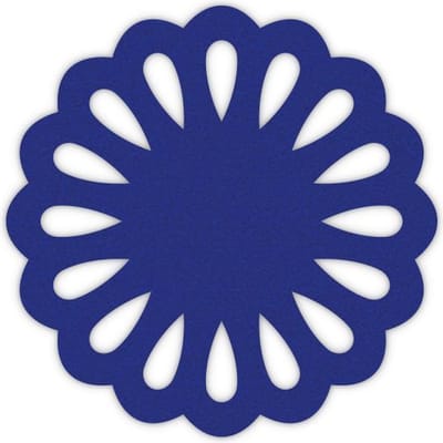 Druppel vilt onderzetter - Donkerblauw - 6 stuks - ø 10 cm Rond - Glas onderzetter - Cadeau - Woondecoratie - Woonkamer - Tafelbescherming - Onderzetters Voor Glazen - Keukenbenodigdheden - Woonaccessoires - Tafelaccessoires