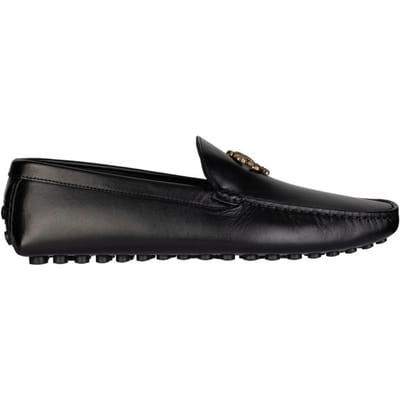 Roberto Cavalli luxe herenloafers Italië zwart / goud - Maat: 43 black