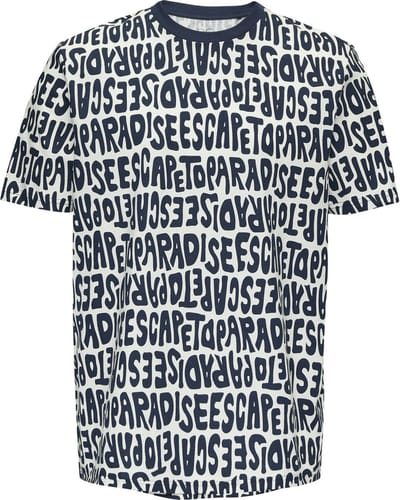 Q/S designed by - T-shirt - Maat M - Mannen - 58A1 BLUE - katoen