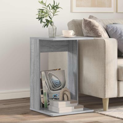 vidaXL - Bijzettafel - Grijs - Sonoma - 40 - x - 38 - x - 62,5 - cm - Bewerkt - hout
