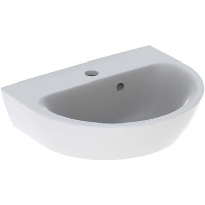 Geberit Renova hand wash basin 45 x 36 cm with tap hole and overflow 500.375.01.1