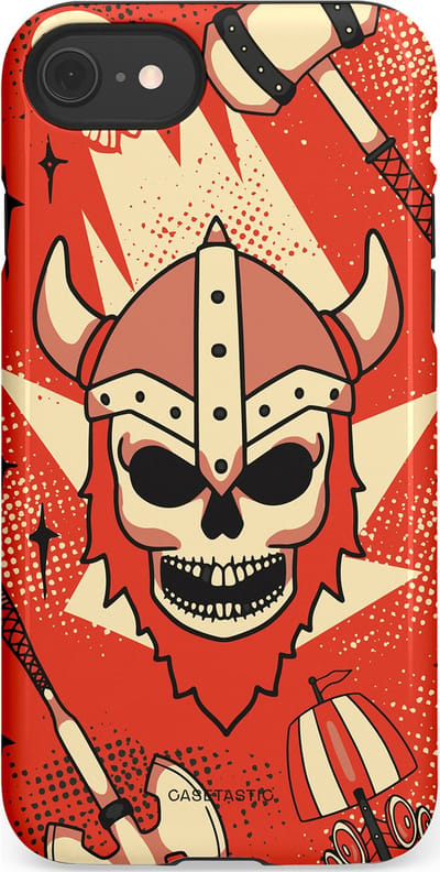 Casetastic Hoesje Geschikt voor Apple iPhone 7/8/SE - Stijlvolle Beschermende Duo-layer Case - Vurige Valhalla