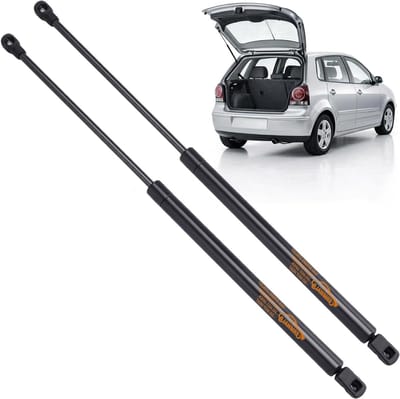 Achterklepdemper voor VW Polo 9N1/9N3 2001-2007 - Gasveer, Vervangen, Zwart, Betrouwbare Gasdrukdemper voor Achterklep
