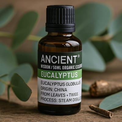 Biologische Etherische Olie Eucalyptus - 50ml - Essentiële Oliën - Aromatherapie - Essentiële Eucalyptus Olie