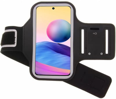 Hoesje Geschikt voor Xiaomi Redmi Note 10 (5G) hardloop armband - Sportband - hoesje - zwart