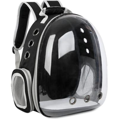 Sac de transport pour chat, respirant et portable, sac à dos de voyage en plein air pour chat et chien, sac à dos transparent pour animal de compagnie, capsule spatiale 40x35x29CM