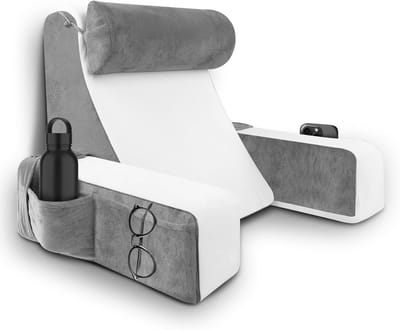 Leeskussen voor in Bed - Bookseat Ergonomisch - Rug en Nek Ondersteuning - Comfortkussen