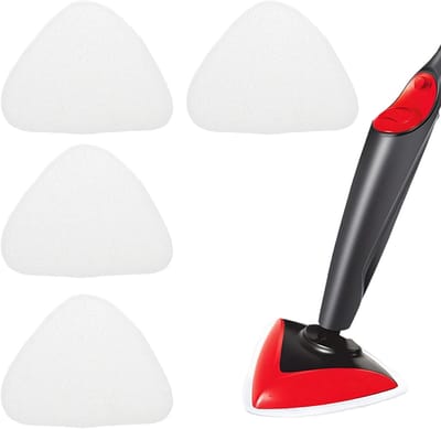 Stoomreinigerhoezen - Microvezel pads - Vloeren reinigen - Hoge dichtheid microvezel - 5 stuks - Wit