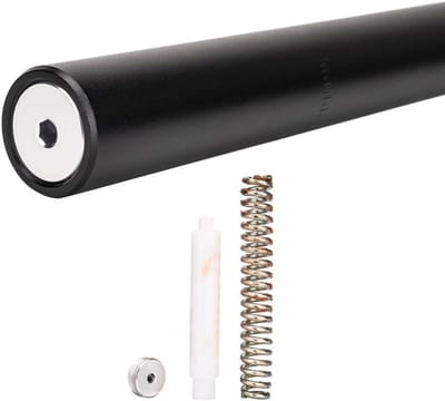 Fietsonderdeel Zadelpen - Schokdemper Zadelpen - Comfortabel Fietsen - Verstelbaar Zweefmechanisme - 350mm Lengte - Zwart