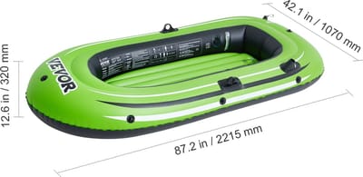Opblaasboot – Rubberboot - Opblaasbare boot - 2 Persoons - 499 kg Capaciteit - Dikke PVC Materiaal - Inclusief Pomp en Peddels