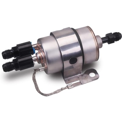 C5 Brandstofdrukregelaar Filterkit met 6AN Fittings EFI of LS Swap zilver
