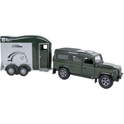 Land Rover met Cheval Liberte paardentrailer die cast pull back 26cm Voertuigen