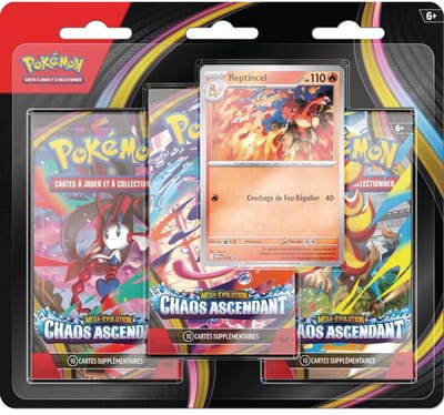 Franse Pokémon - ME 04 Chaos Ascendant Blister 3 Boosters - FR - Frans - Franstalig - Chaos Rising