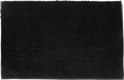 Atmosphera Badkamer kleedje - badmat - voor de vloer - 50 x 80 cm - zwart