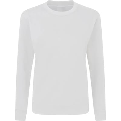 Witte dames sweater Crew Neck merk SG maat XL