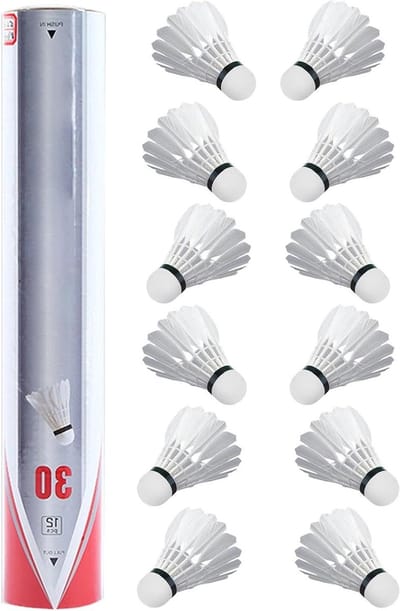 Badmintonballen Set - Vliegende ballen - Sport Training - Eendenveren Constructie - 12 Stuks - Meerkleurig