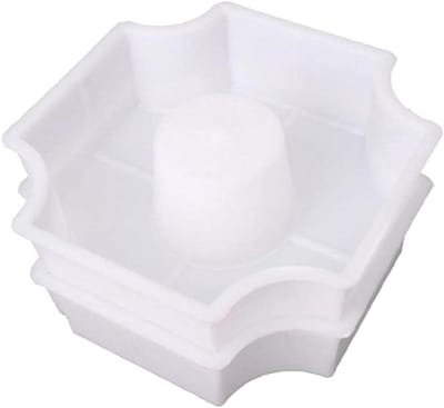 Betonmaler Steen - Pad Maker - Tuinpad Aanleggen - Herbruikbaar - 27x27x6cm - Wit