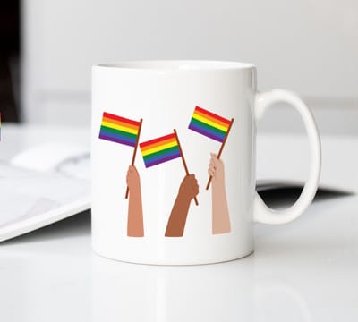 Mok Pride Gay Flag Love Wins - Pride - Gay - LGBTQ Vlag - Regenboog