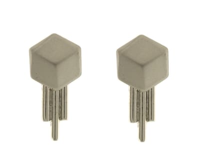 Behave® oorbellen stekers zilverkleur 2 cm – minimalistisch design