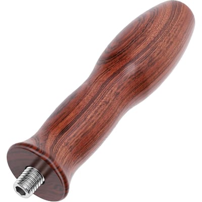 Manche de Porte-filtre en Bois de Noyer M10 Remplacement pour Machine à Filtre à Café, Porte-filtre Classique et Sans Fond