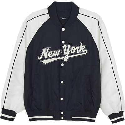 Veste de Baseball MLB Varsity SS26 Coupe Ample Style Collège Color Block Unisexe 3AJPV0161-09BKS L white