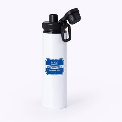 Hacebo® - De beste loodgieter waterfles met draaidop zwart - Loodgieter - loodgieters - werk - afscheidscadeau - verjaardagscadeau - kado - water fles - 850ML
