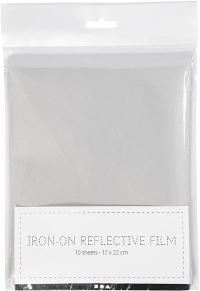 Opstrijk reflector folie, afm 17x22 cm, 10 vel/ 1 doos