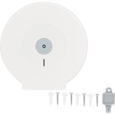 Badkamer Toilet Rond Plastic Papieren Handdoekhouder Wit Handdoek Tissue Houder white