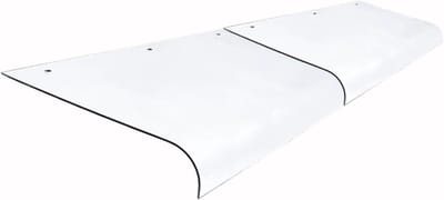 Gebogen Luifel Voordeur - Regenkap Buiten - Bescherming Huis - Stille Polycarbonaat - 150cm - Transparant