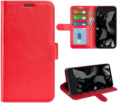 MobyDefend Hoesje - Geschikt voor Google Pixel 9 Pro XL - Wallet Book Case (Sluiting Achterkant) - Rood