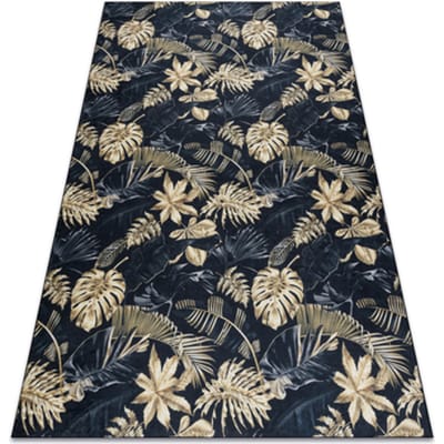 Kleden Rugsx ANDRE 1311 tapijt wasbaar Monstera vertrekt antisl 120x170 cm