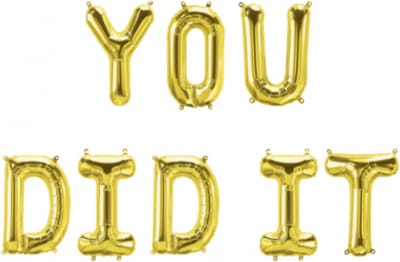 Paperdreams - Set folieballonnen You did it