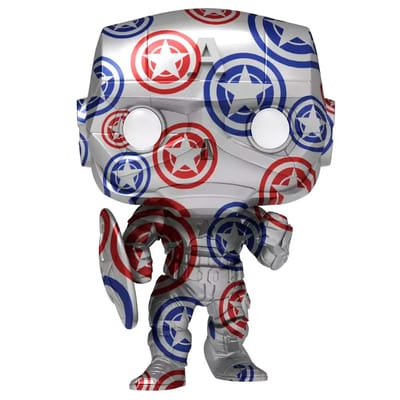 Pop! Art Series: Marvel Avengers - Captain America Patriotic Age + Case FUNKO
