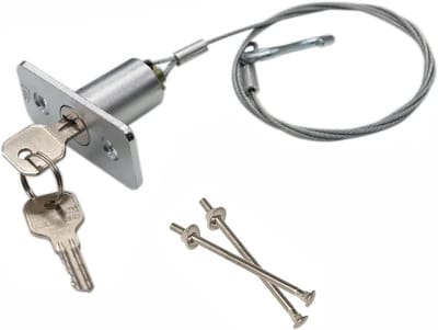 Noodontgrendelingsslot - Garagedeur Ontgrendeling - Stroomuitval Overbruggen - Universele Compatibiliteit - 6 x 2 cm - Zilver