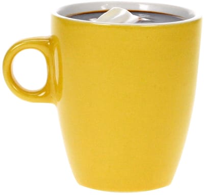 Cosy & trendy Koffiekopjes - geel - 190 ml - Keramiek - glans finish - bekers