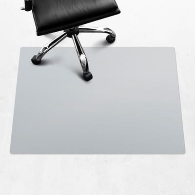 Wallfluent - Vloerbeschermer Mistig staal - 100x70 cm - Grijs Bureau Stoel Mat - Rechthoekig - Vloerbeschermer Groot-Stoel Mat-Kantoordecoraties - Pastel- en aardse kleuren