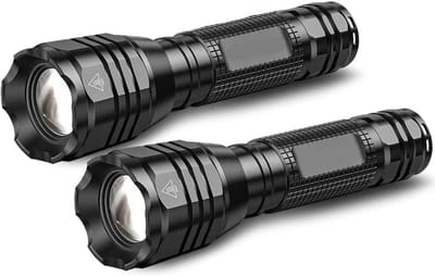 CRLYN® Militaire Zaklamp - Led Zaklampen - 3500 Lm - Zwart