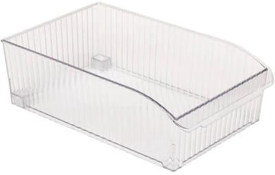 5Five Opbergbakje met wieltjes voor koelkast M - 20x32x10cm - Transparant