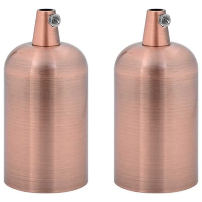 vidaXL Lamphouders 2 st rood brons E27