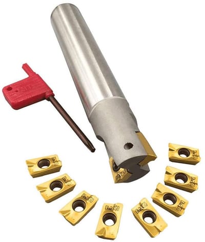 Freeshouder Set - Metaalbewerking - Stalen Onderdelen - CVD Coating - 25mm - Zilverkleurig