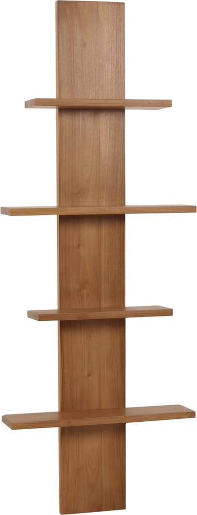 Teak wandplank MCW-M72, badkamerplank Hangplank, hoogwaardige B-kwaliteit teak (kernhout, 20-30 jaar), 51x56x15cm