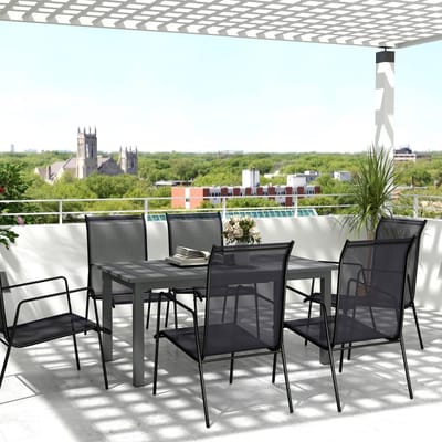 REDOM - Uitschuifbare Tuintafel - Vlindermechanisme - Voor Tuin En Terras - Aluminium - Grijs - 160/220 X 90 X 73 Cm