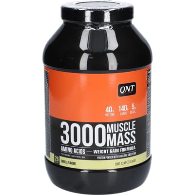 QNT 3000 Muscle Mass (1,3kg) Vanilla - Gewichtstoename - Zonder Creatine