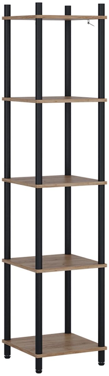 Vicco Bivio Hoekrek – 30 x 133 cm 5 planken Eik goud/antraciet