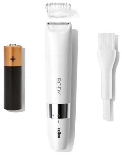 Braun Body BS1000 Mini Trimmer, Elektrische Ontharing Voor Vrouwen En Mannen - Wit